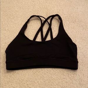 Black Lululemon Sports Bra Size 6